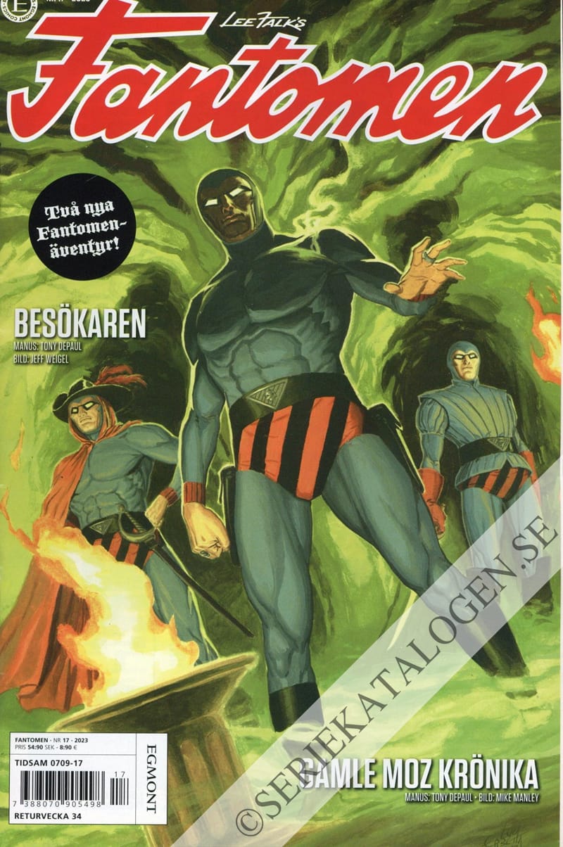 Framsida på Fantomen #17 (2023)