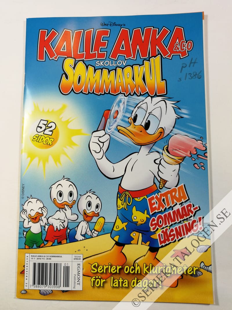 Framsida på Kalle Anka & C:o - Skollov Sommarkul (2016)