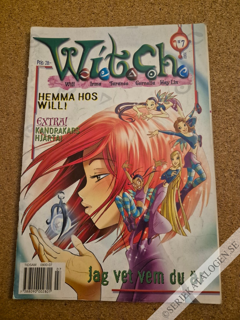 Framsida på W.i.t.c.h. #7 - Jag vet vem du är (2002)
