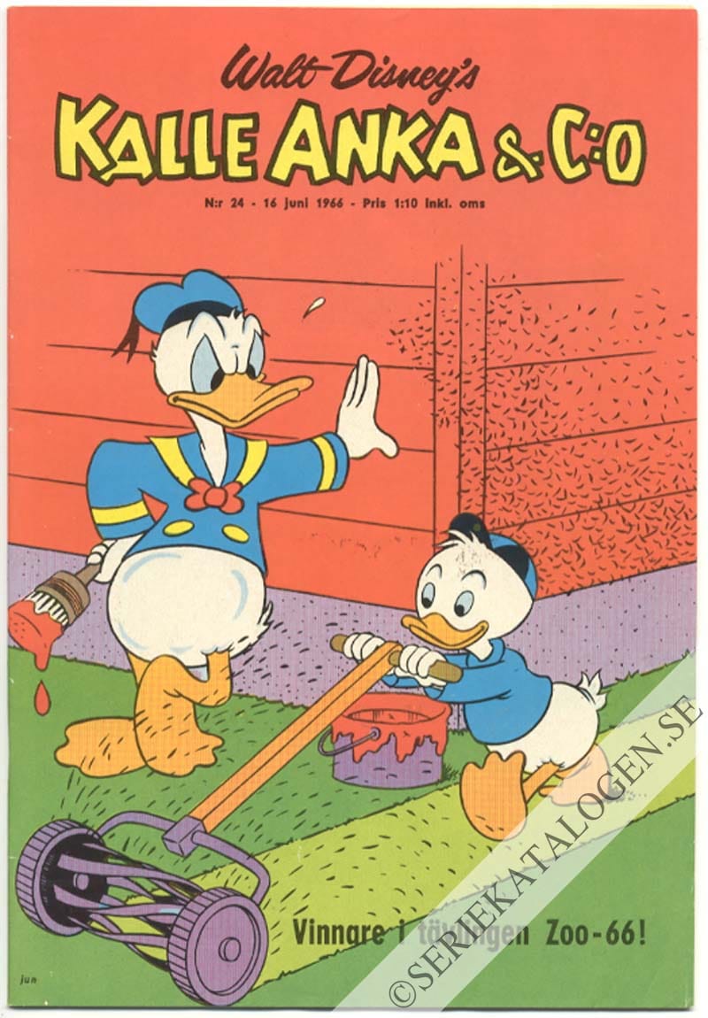 Framsida på Kalle Anka & C:o #24 (1966)