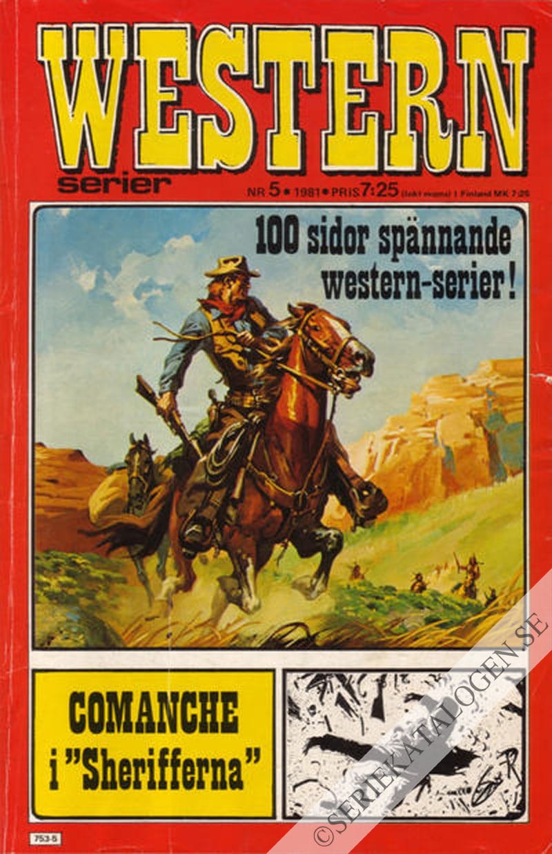 Framsida på Westernserier #5 (1981)