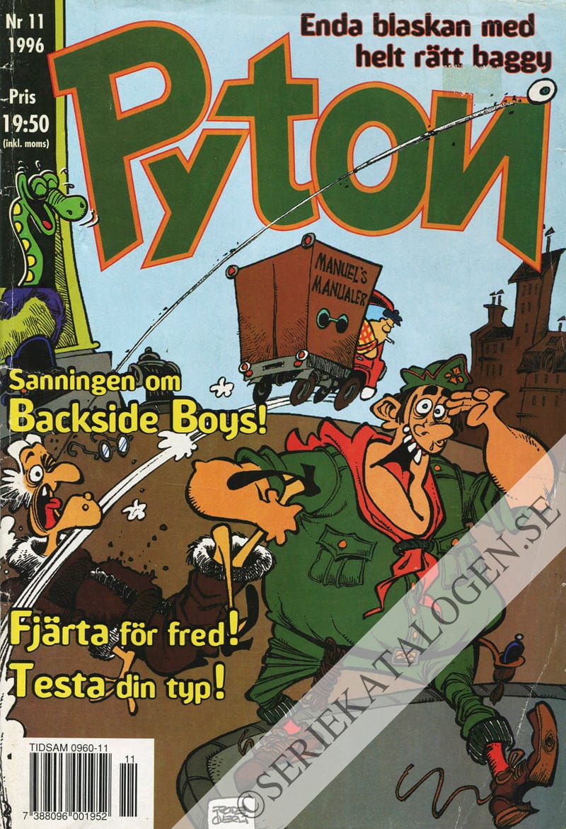 Framsida på Pyton #11 (1996)