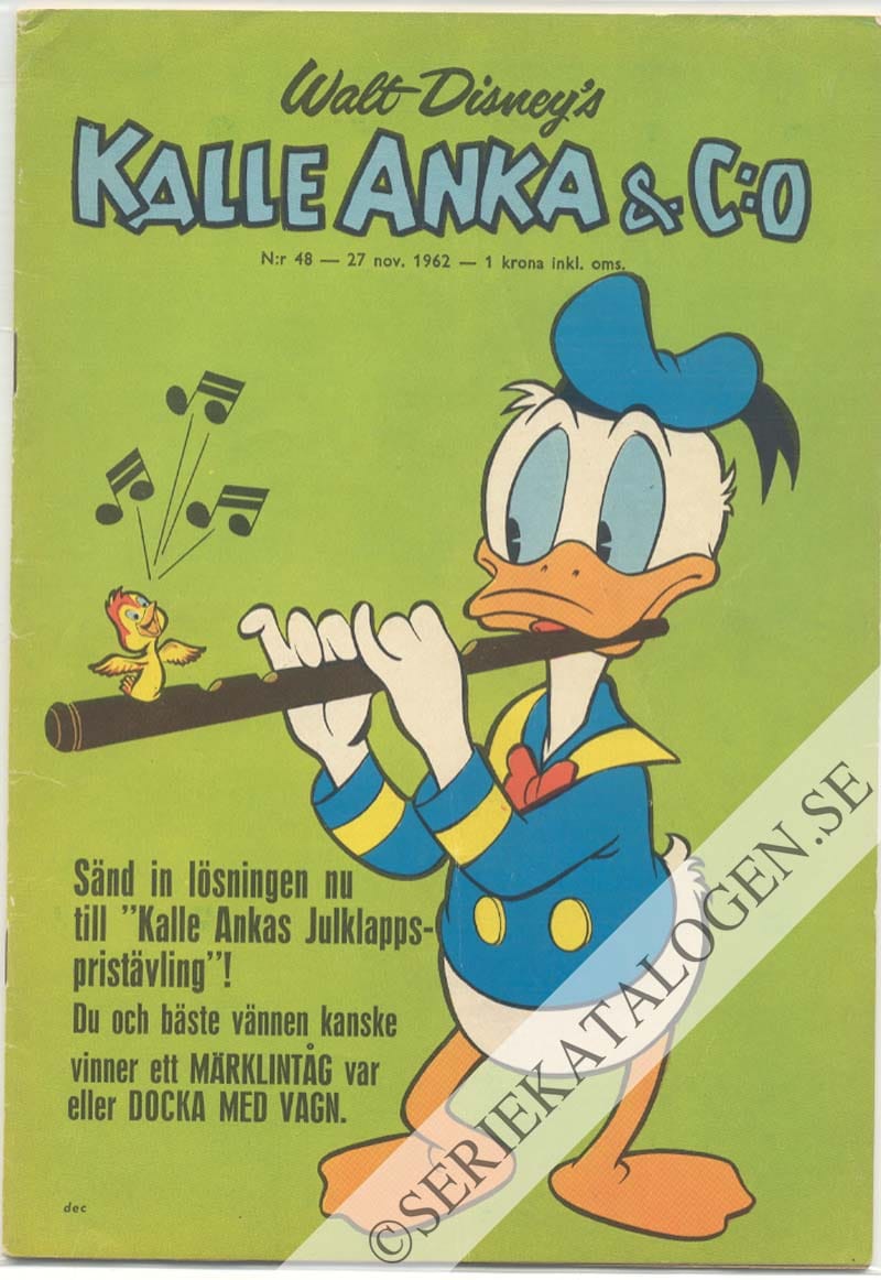Framsida på Kalle Anka & C:o #48 (1962)