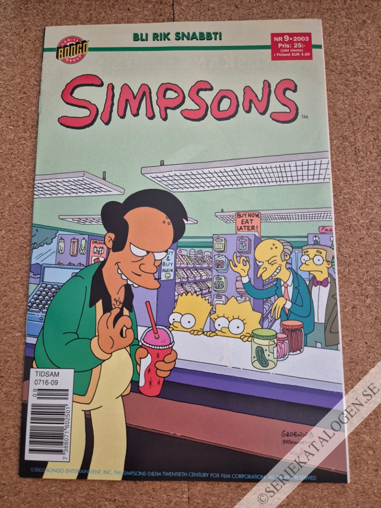 Framsida på Simpsons #9 (2003)