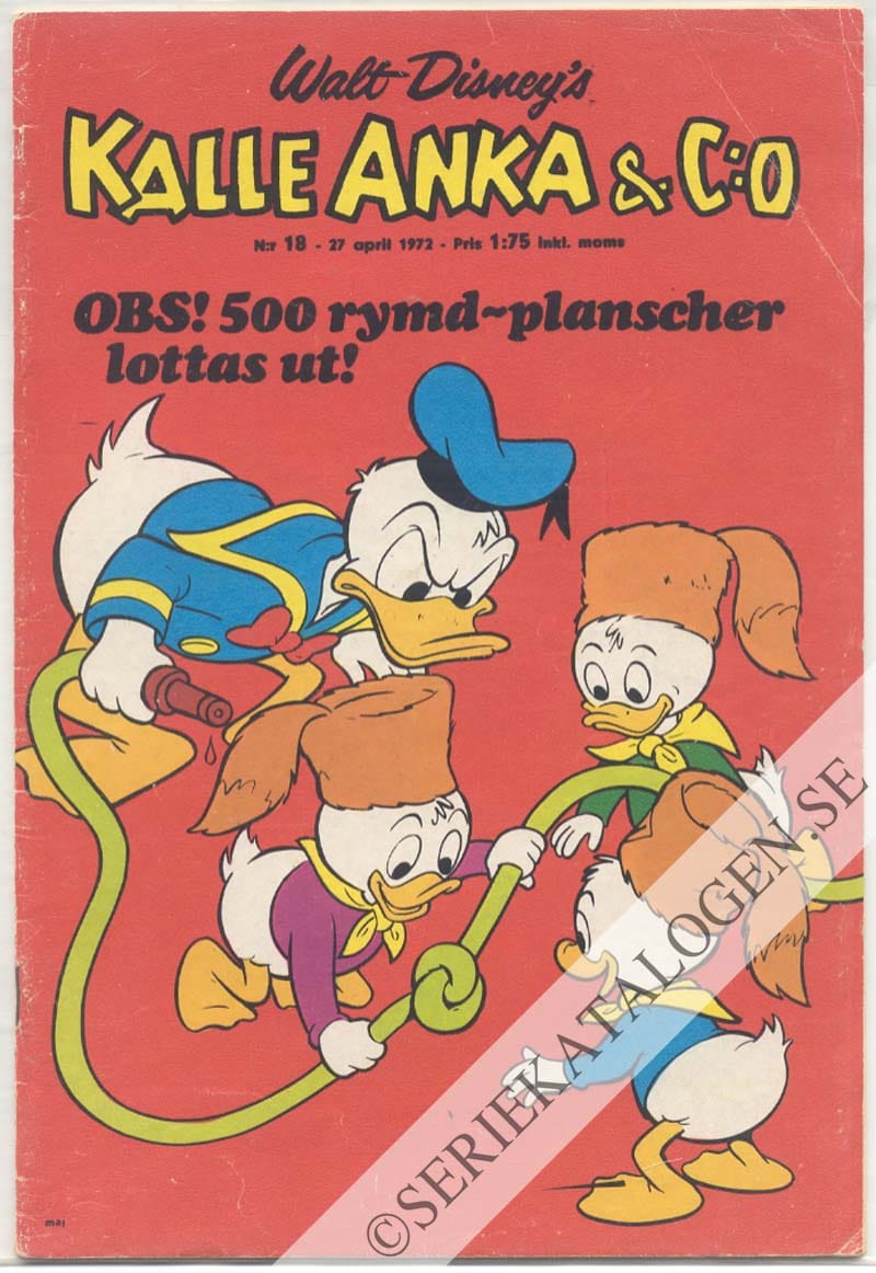 Framsida på Kalle Anka & C:o #18 (1972)
