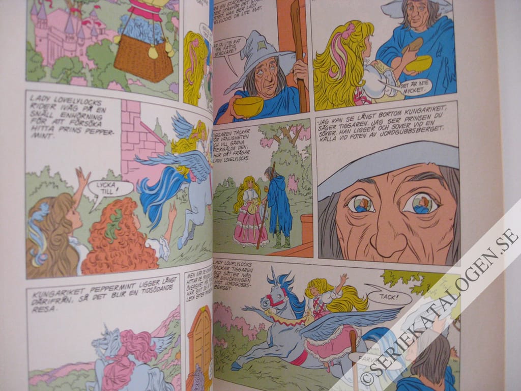 Exempel på Välkommen till kungariket Lovelylocks! (1989)