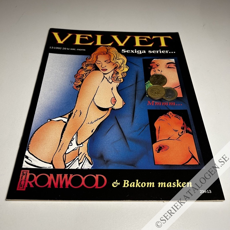 Framsida på Velvet - sexiga serier Bra i sängen/Svarta drömmar (1992)