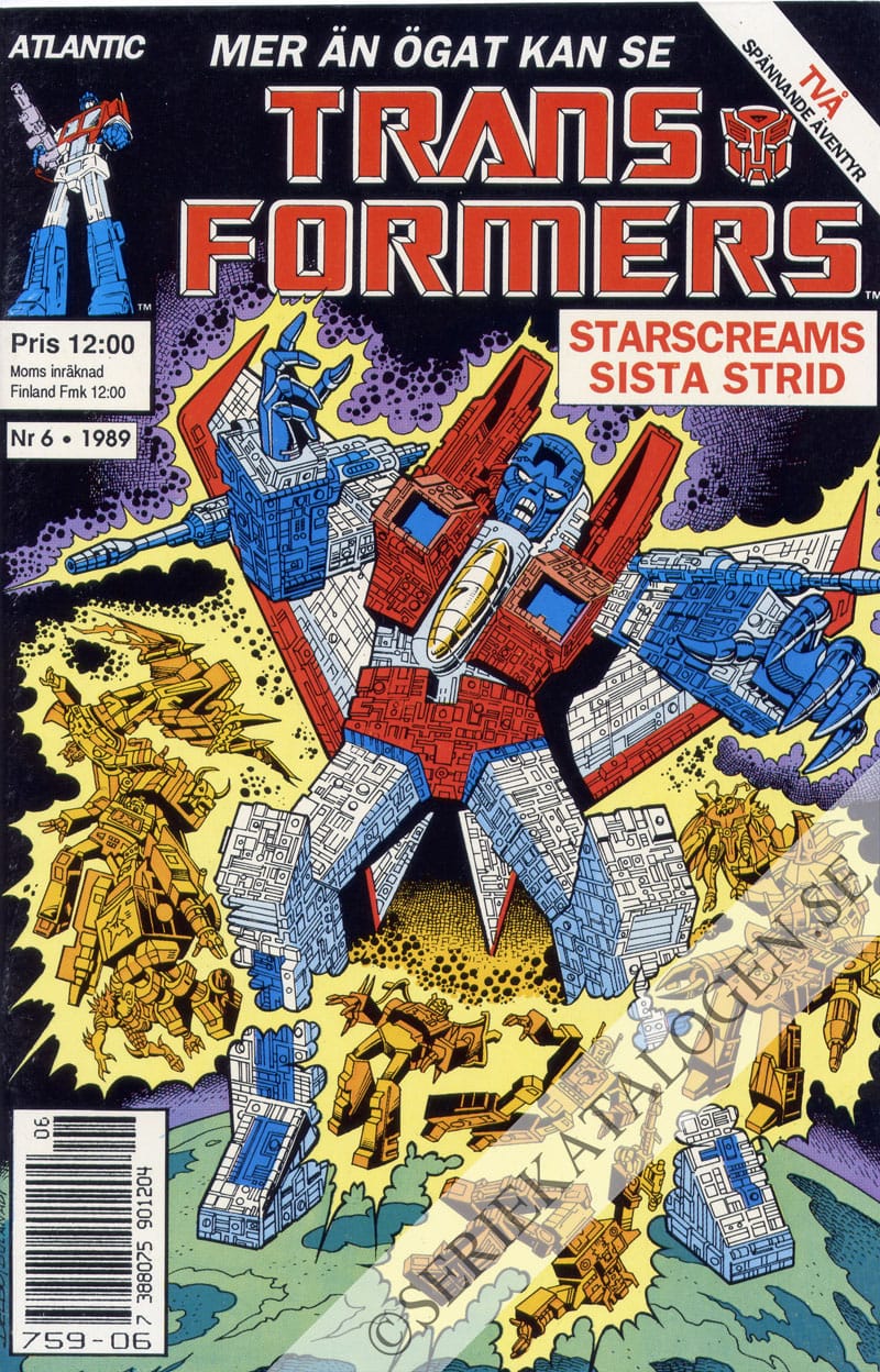 Framsida på Transformers #6 (1989)