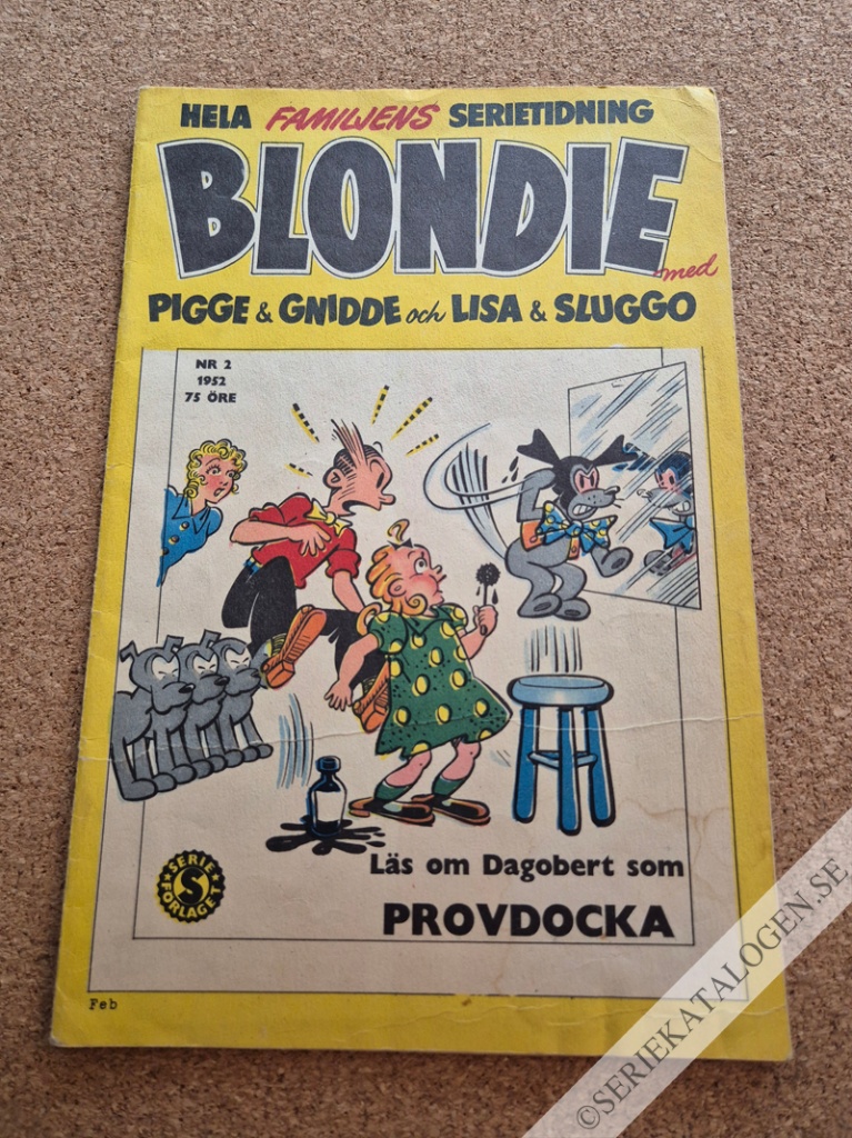 Framsida på Blondie #2 (1952)