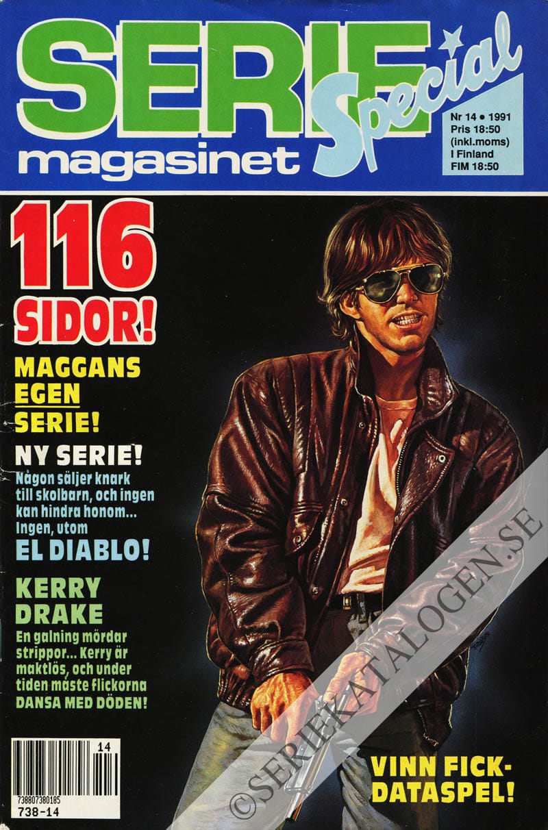 Framsida på Seriemagasinet #14 (1991)
