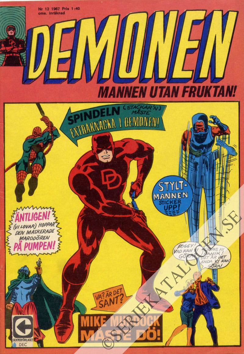 Framsida på Demonen #12 (1967)