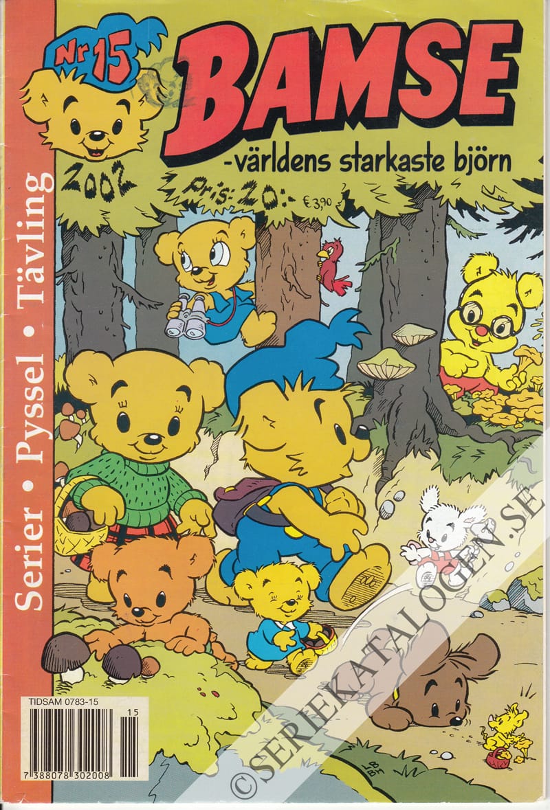 Framsida på Bamse #15 (2002)