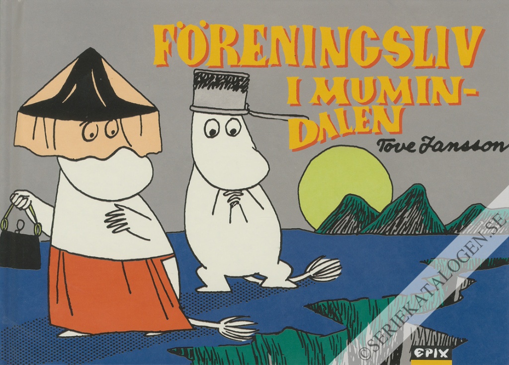 Framsida på Mumin i färg Föreningslivet i Mumindalen (2023)