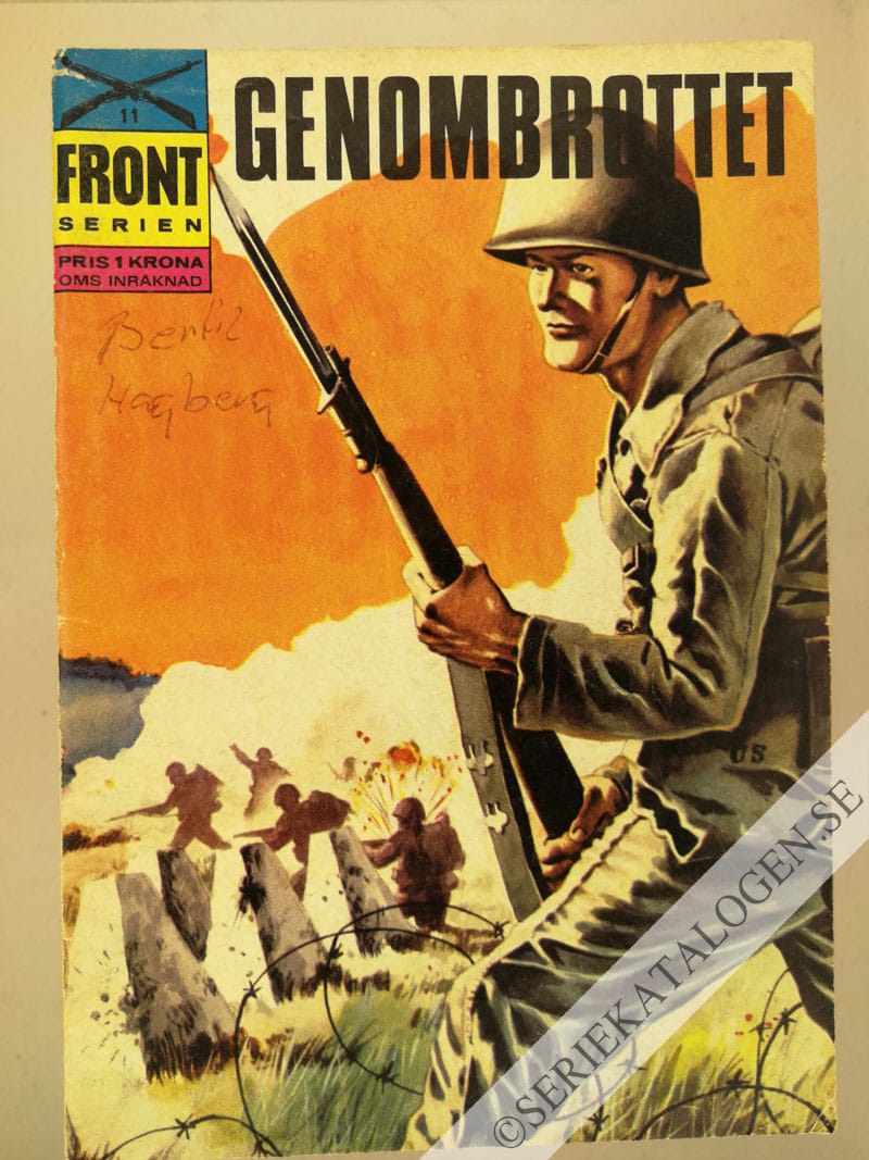Framsida på Frontserien Genombrottet (1965)
