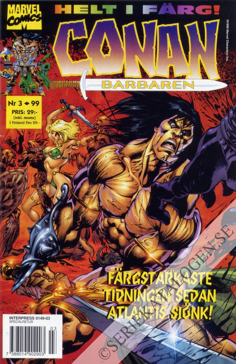 Framsida på Conan barbaren #3 (1999)