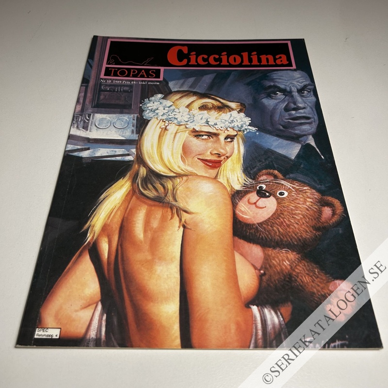 Framsida på Topas Cicciolina (1989)