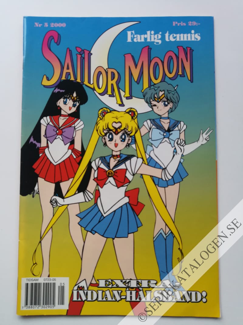 Framsida på Sailor Moon #5 - Farlig tennis (2000)