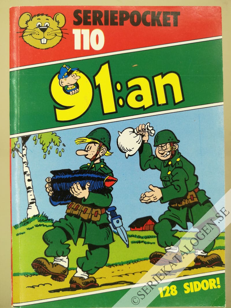 Framsida på Seriepocket #110 - 91:an (1981)