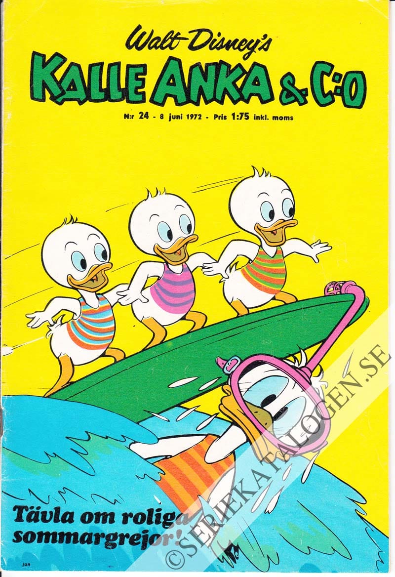 Framsida på Kalle Anka & C:o #24 (1972)