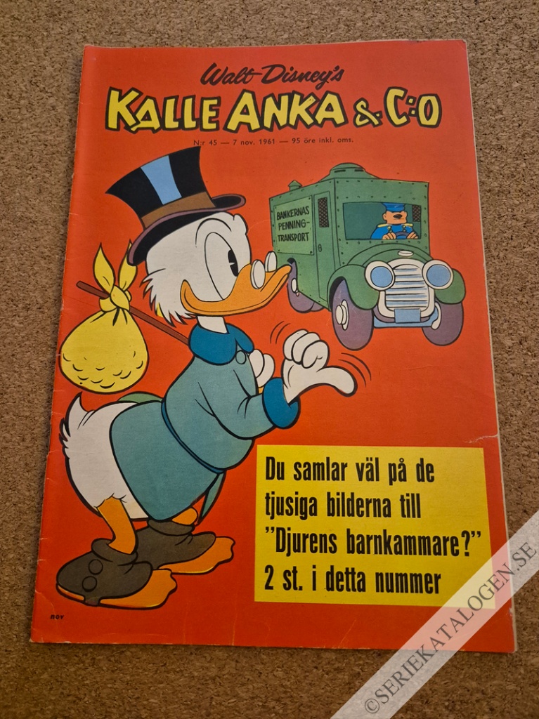 Framsida på Kalle Anka & C:o #45 (1961)