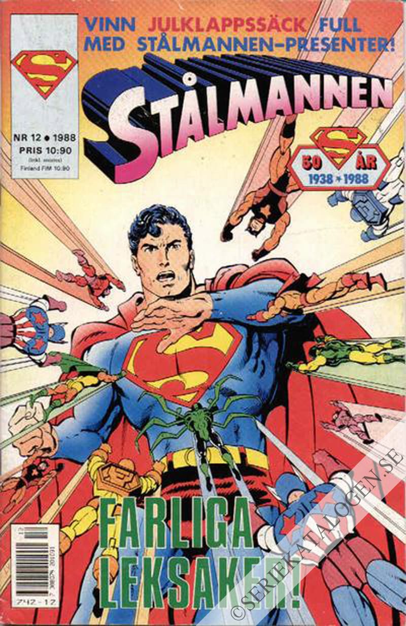 Framsida på Stålmannen #12 (1988)