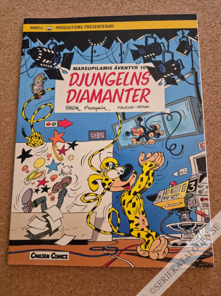 Framsida på Marsupilamis äventyr Djungelns diamanter (1996)