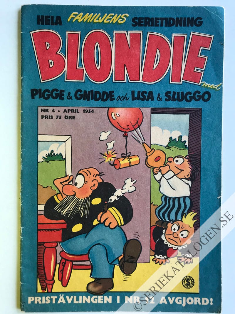 Framsida på Blondie #4 (1954)