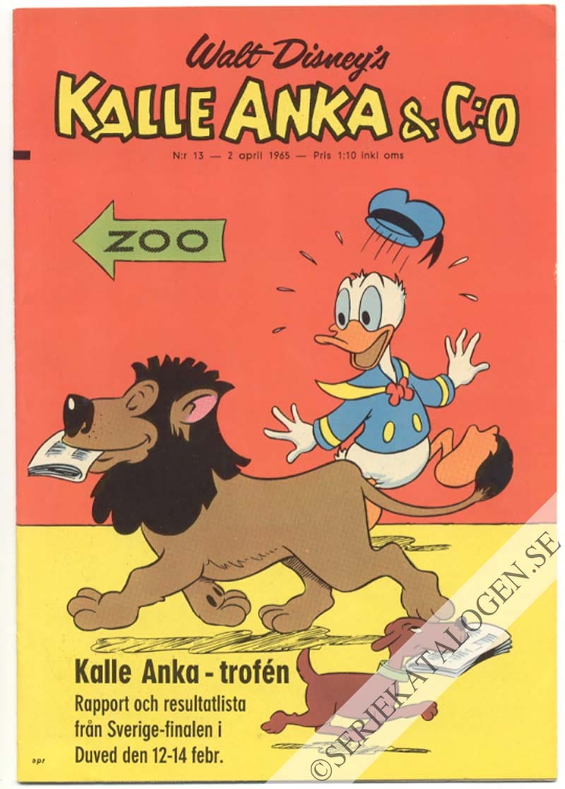 Framsida på Kalle Anka & C:o #13 (1965)