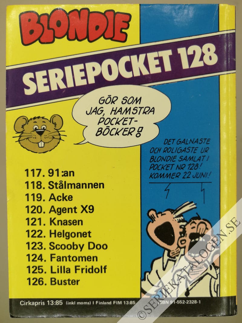 Baksida på Seriemagasinet (1983)