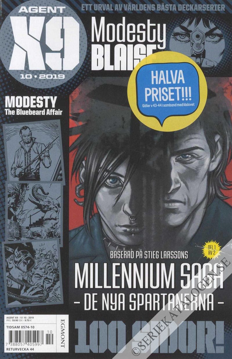 Framsida på Agent X9 #10 (2019)