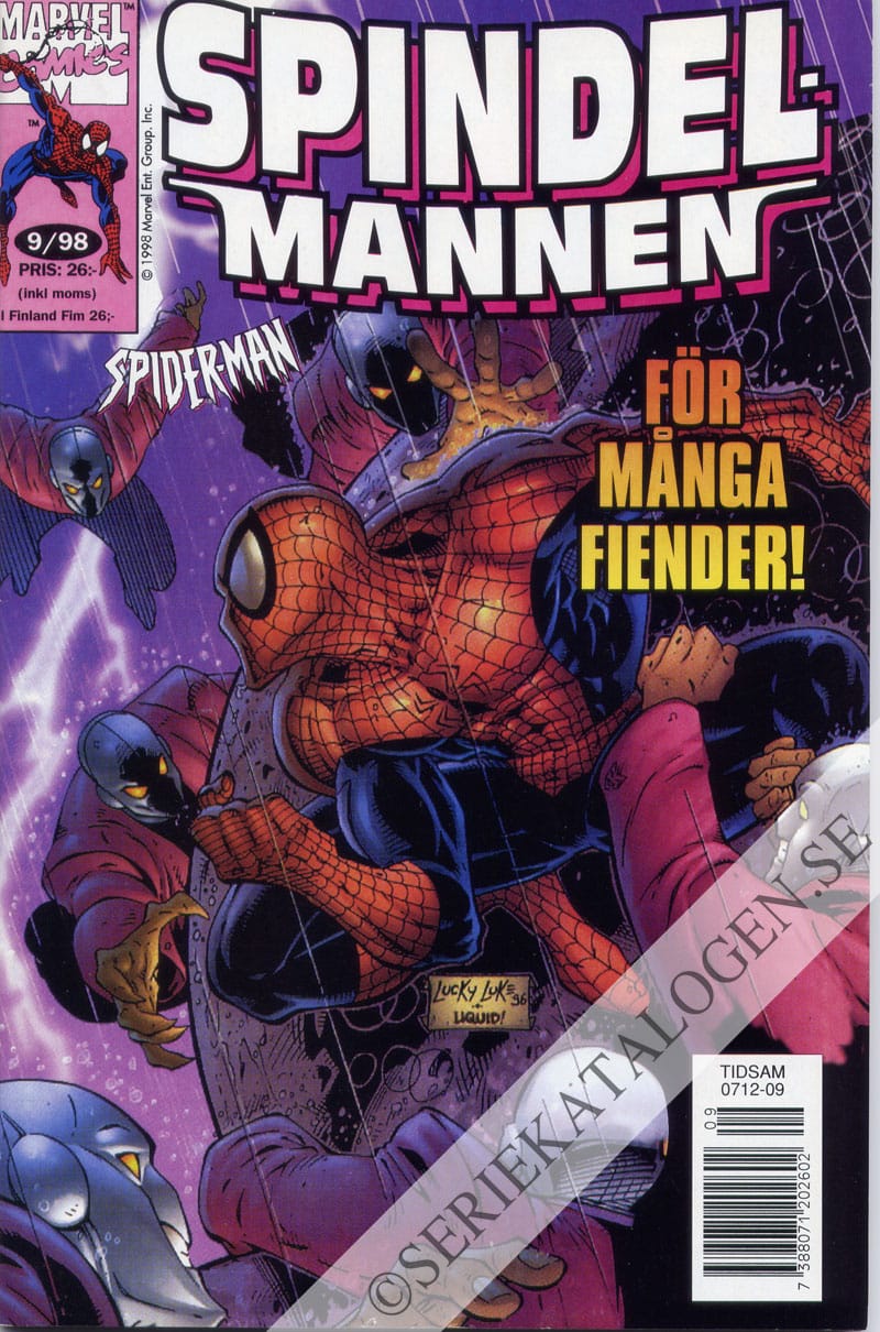 Framsida på Spindelmannen #9 (1998)