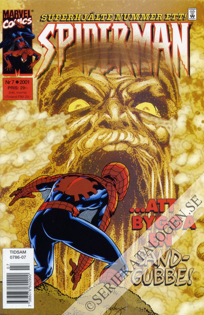 Framsida på Spider-Man #7 (2001)
