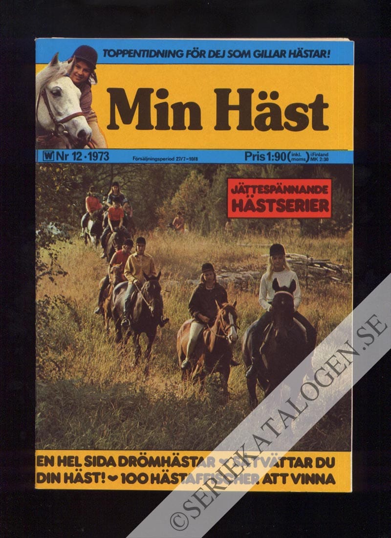 Framsida på Min häst #12 (1973)