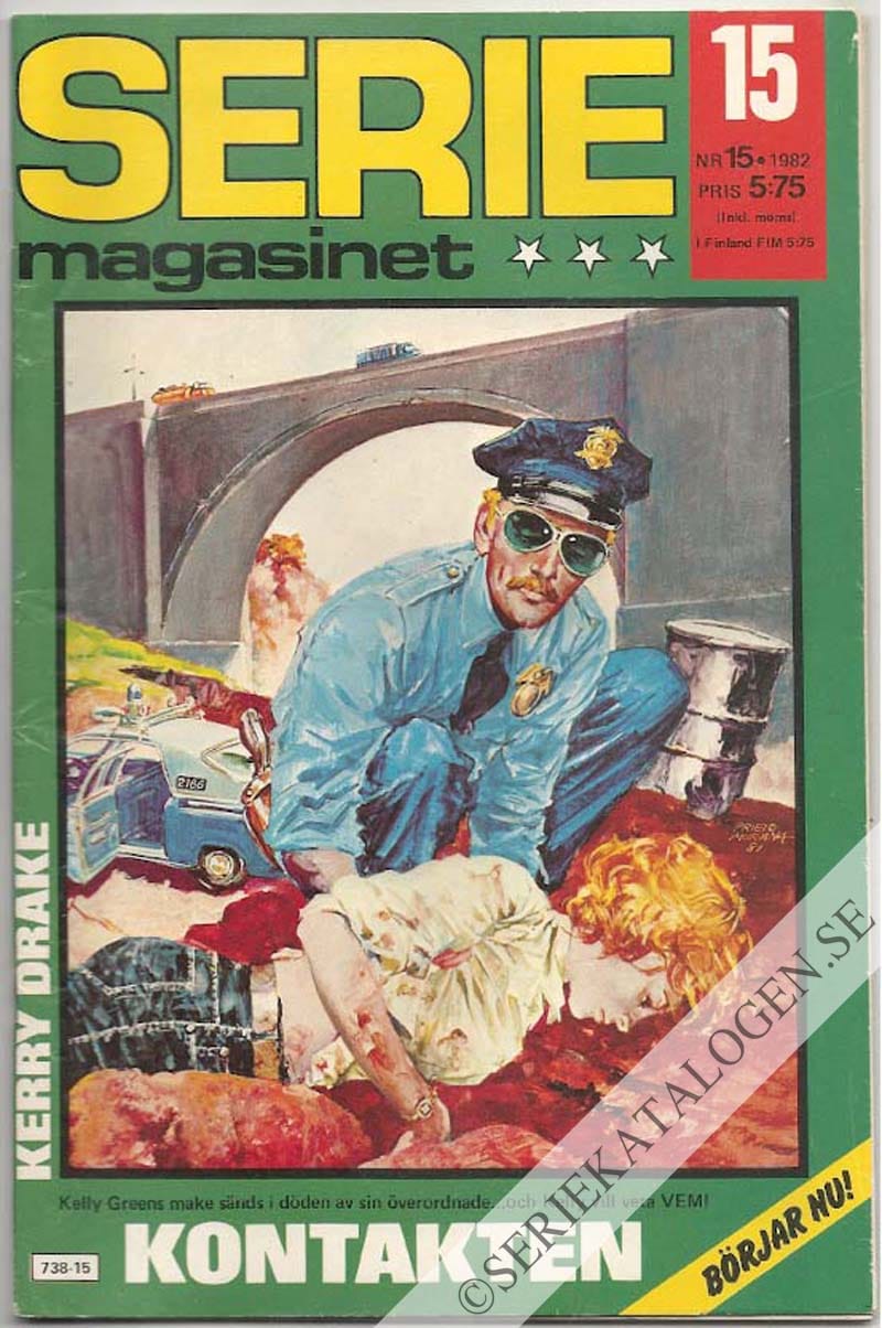 Framsida på Seriemagasinet #15 (1982)