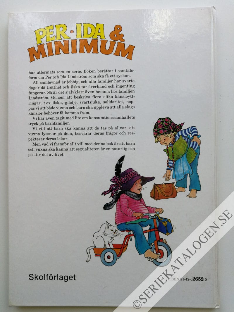 Baksida på En bok om att vara tillsammans (1985)