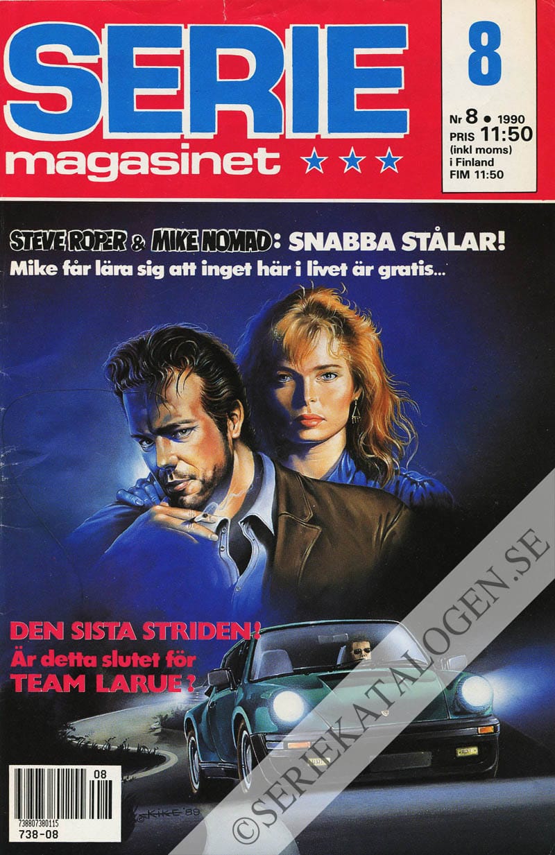 Framsida på Seriemagasinet #8 (1990)