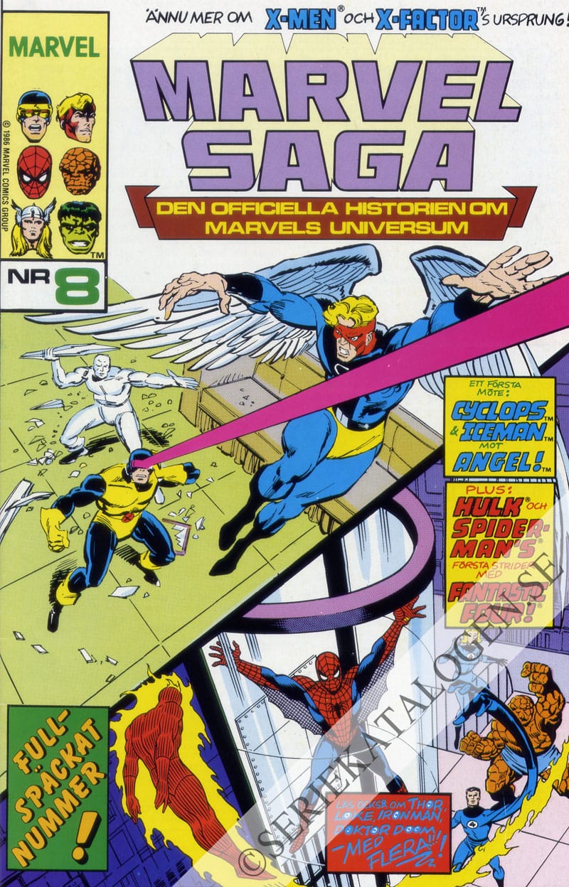 Framsida på Marvel saga #8 (1991)