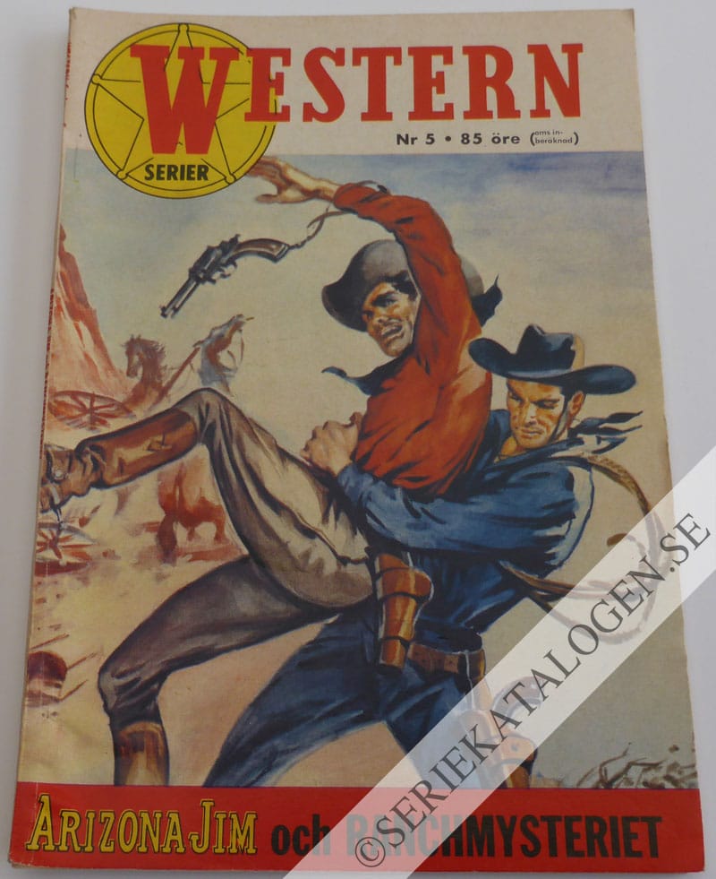Framsida på Western-serier Arizona Jim och Ranchmysteriet (1961)