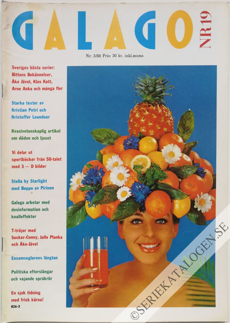 Framsida på Galago #3 (1988)