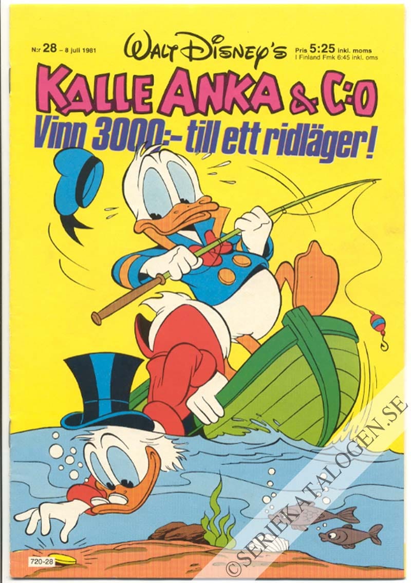 Framsida på Kalle Anka & C:o #28 (1981)