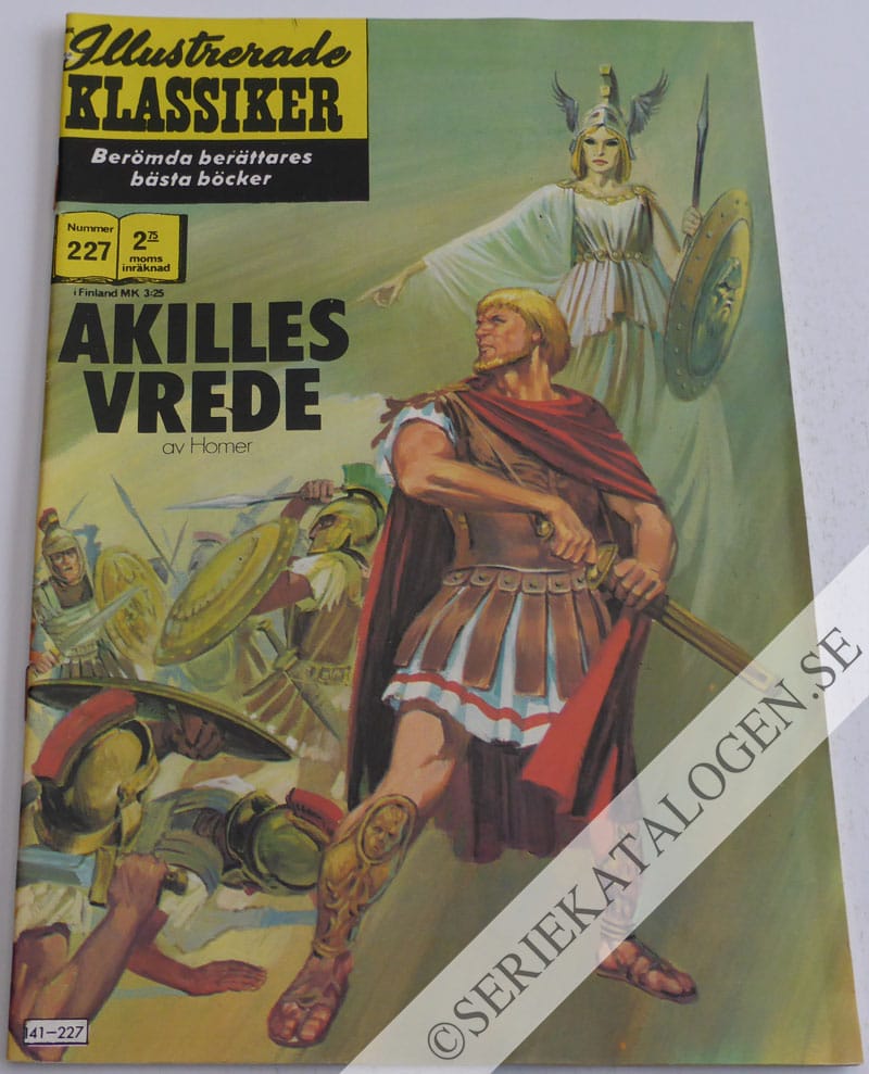 Framsida på Illustrerade Klassiker #227 - Akilles vrede (1975)