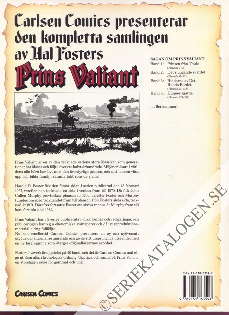Baksida på Hunnerjägarna (1992)