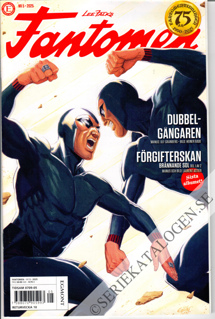 Framsida på Fantomen #5 (2025)