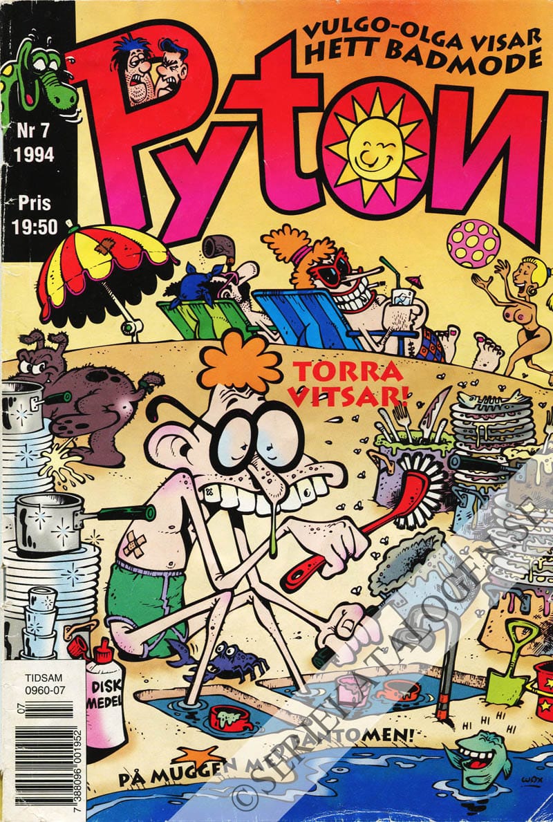 Framsida på Pyton #7 (1994)