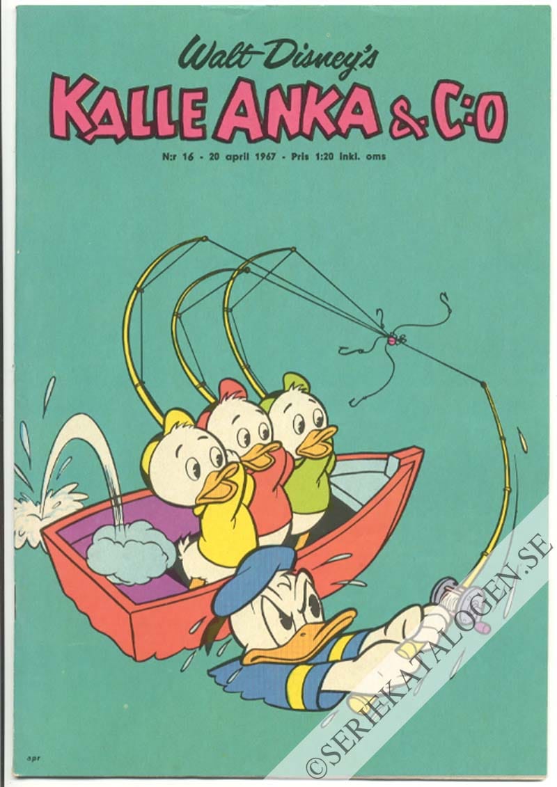 Framsida på Kalle Anka & C:o #16 (1967)