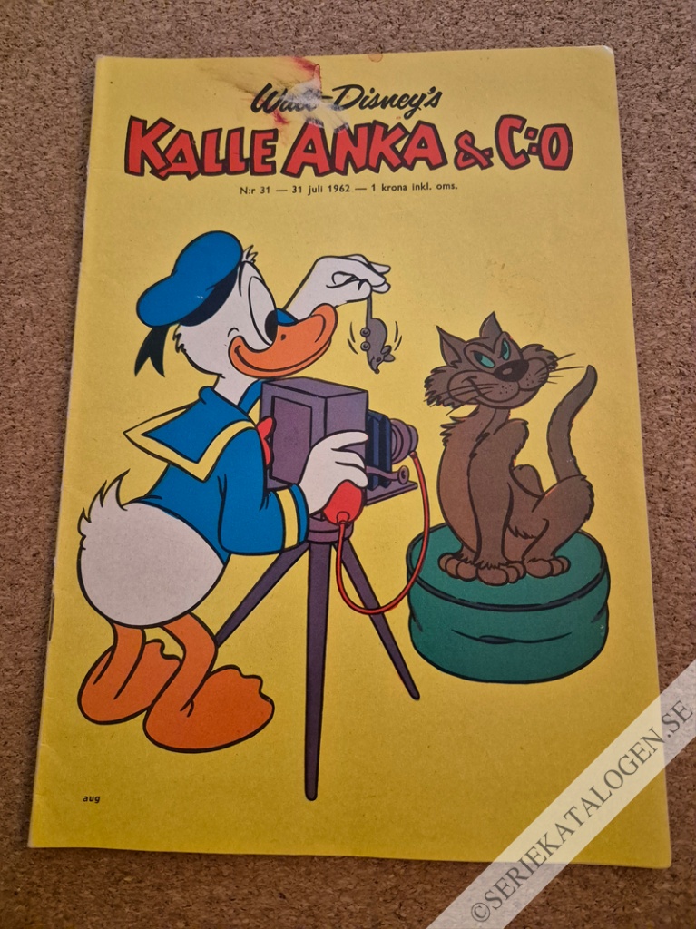 Framsida på Kalle Anka & C:o #31 (1962)