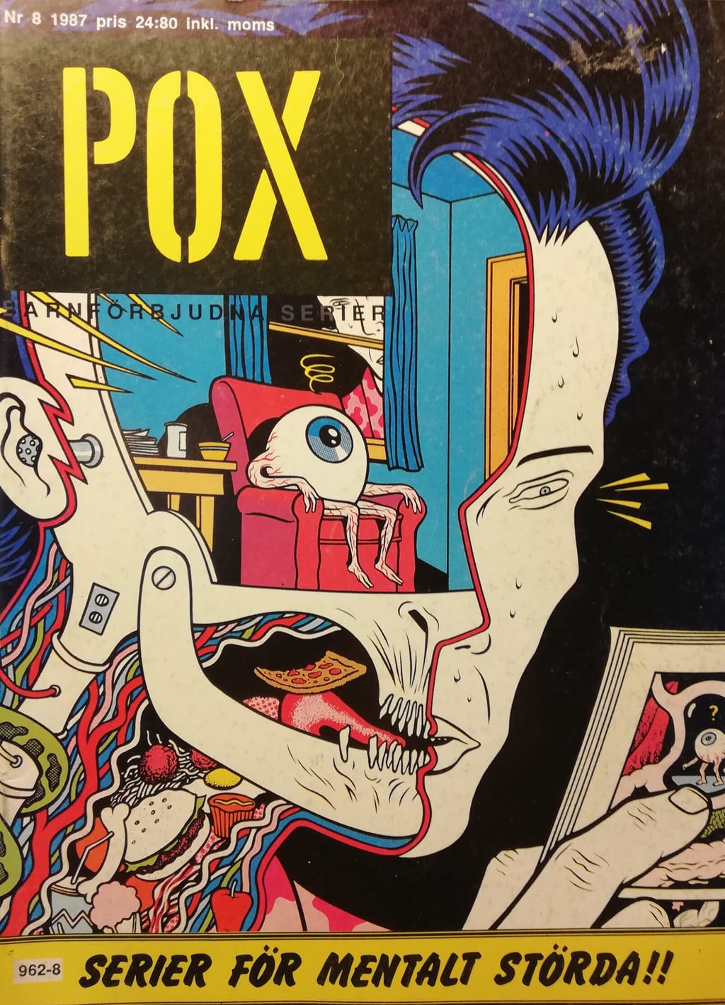 Framsida på Pox #8 (1987)