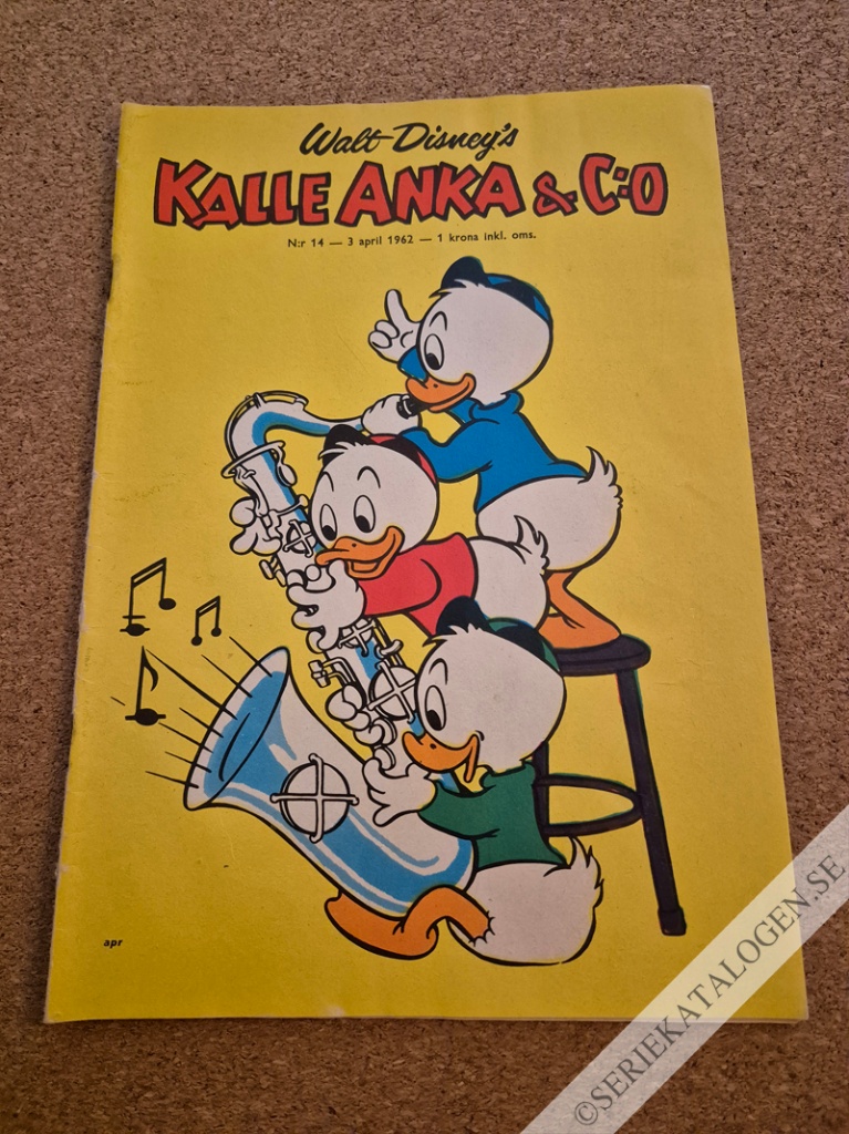 Framsida på Kalle Anka & C:o #14 (1962)