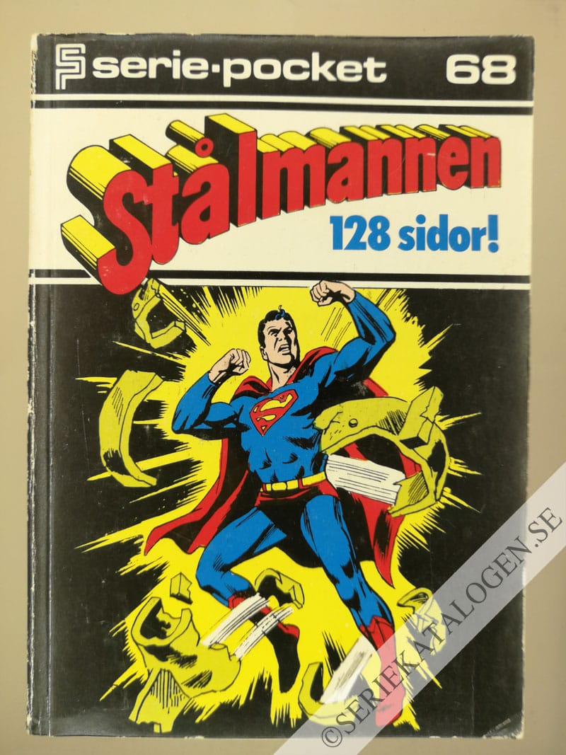 Framsida på Seriepocket #68 - Stålmannen (1978)