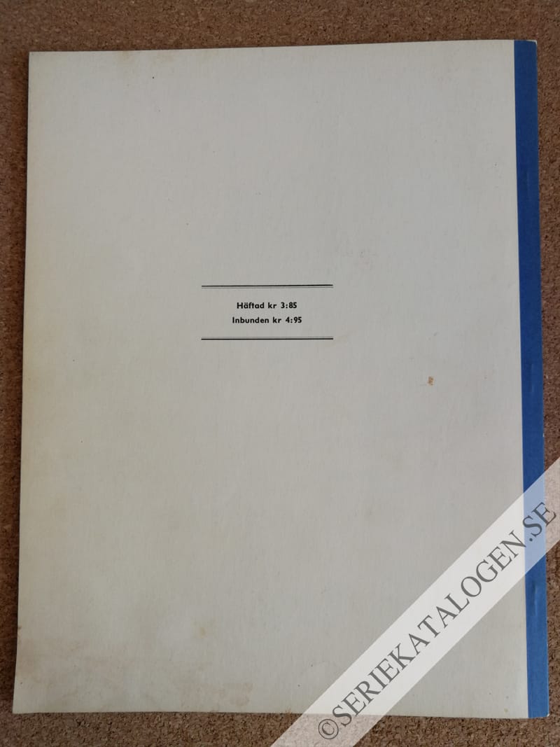 Baksida på Barna Hedenhös åker bananbåt till Kanarieöarna (1960)